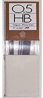 Tombow EX-05P-HB Boîte de 12 Recharges pour Porte-mine pointe 0,5mm, dureté HB