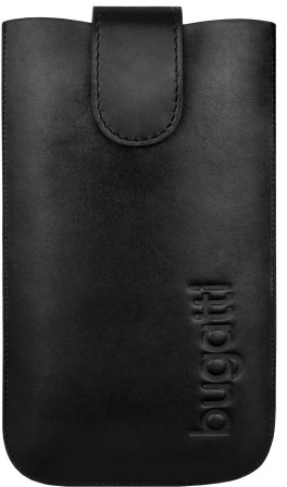 Bugatti Leder Slim Case Classic schwarz