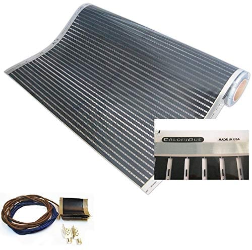Calorique Infrarot Heizfolie Elektrische Fußbodenheizung 50 cm Set 220 W/m² 2,0 m² - effiziente und kostengünstige Heizung für Neubau oder Altbau-Sanierung [Energieklasse A+++]