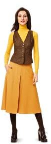 burda style Schnittmuster 7769| Weste zum selber nähen| Damen, Gr. 38-58| Nählevel: mittel