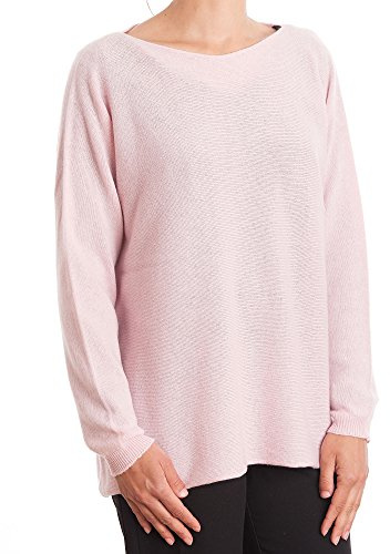 DALLE PIANE CASHMERE Maxi Pull Femme 100% Cachemire | Pull chaud et doux pour l'automne et l'hiver, élégant à offrir pour elle et pour lui, véritable luxe Made in Italy