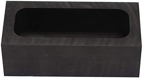 musykrafties Rechteck Schmuck Casting Graphit Barren-Form Schmelztiegel für Schmelzen Raffination Schrott Metall - #1436 125x60x40mm
