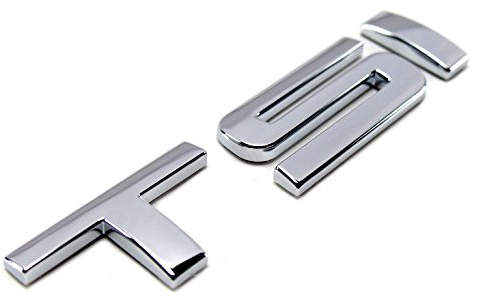 'TSI' original Schriftzug Emblem Aufkleber chrom, selbstklebend, universell passend