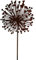 Wunderschöner & Hochwertiger Gartenstecker – Rost Blume/Blumenstecker – Große Auswahl – Edelrost Dekoblume – Metall Gartendeko (Flache Allium - Ø 30cm)