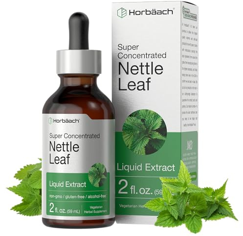 Horbäach Nettle Leaf Extract Drops | 2 fl oz | Alcohol Free | Vegetarian Liquid Supplement | Non-GMO, Gluten Free Tincture