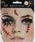Gesichts Tattoo Spinnennetz Halloween Karneval (Narben)