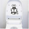 Casecover Toilettes Autocollants Toilettes Mignon De Chat Autocollants Salle De Bains Porte Siège De Toilette Décoratifs Decal Drôle Décoration Stickers Muraux Amovibles Art