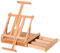 Vinsetto Staffelei Keilrahmen Kofferstaffelei Atelierstaffelei Winkelverstellbar Faltbar mit Schublade Buchenholz Natur 42 x 36 x 12,5 cm
