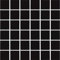 Cottoceram. Modelo G028 (Negro Brillo) Mosaico enmallado de Porcelanico. Medida 4,8x4,8cm. Pegado en Mallas de 30x30cm.