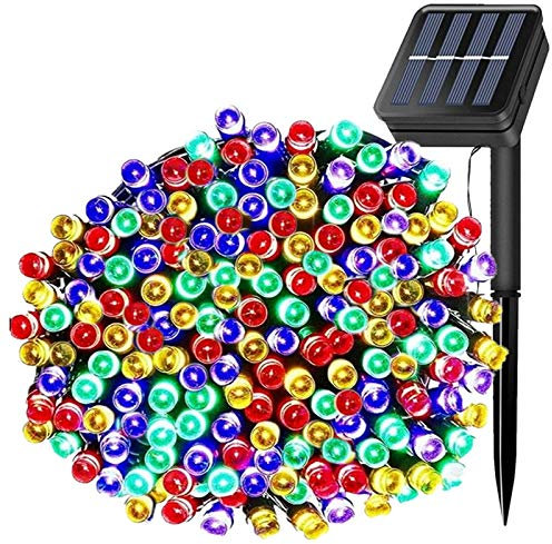 FANSIR Solar String Lights,108ft 300 LED Outdoor String Solar Powered Fairy Lights Waterproof 8 Modes Garden Decorative Lights for Tree, Patio, Garden, Yard, Home, Wedding, Party (Multicolor)