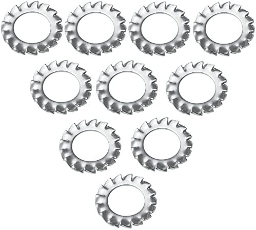 AERZETIX - C48816 - Lot de 10 Rondelles éventail à dentures extérieures - M10 - en acier inoxidable A2 - DIN 6798