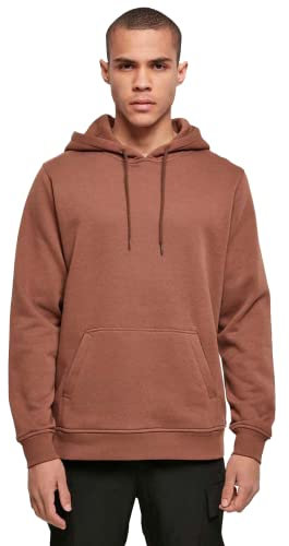 Build Your Brand Herren Kapuzenpullover Heavy Hoody, lässiger Hoodie für Männer, XXL, bark
