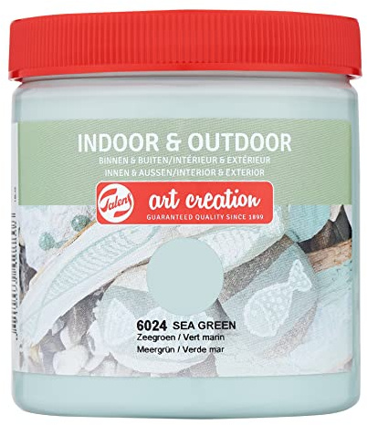 Talens Art Creation Indoor & Outdoor Universal Satin Gloss Paint 250 ml - Sea Green - Versatile for Multiple Surfaces - Quick Drying