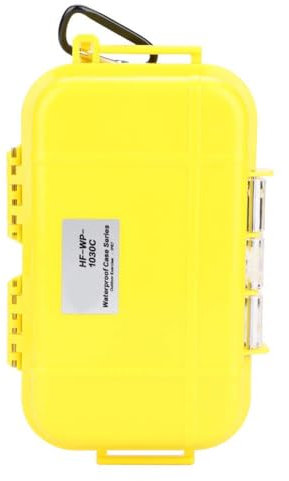 19x12x5cm/7.5x4.7x2 inch Trockenbox Outdoor Wasserdichtes Luftdichtes Aufbewahrungsetui Hartschalen Nass luftdicht Tragebox Tackle Organisation Stoßfeste Tragetasche für Camping, Angeln