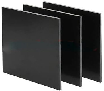 Placa de plantilla de fibra de vidrio negra FR4 de todos los tamaños, placa de resina epoxi 3240, placa de fibra de vidrio G10, plataforma extraíble para impresora 3D-250x250mm,1,5mm