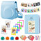 EVOARL Sofortbildkameras Zubehör Set Kompatibel mit Instax Mini 12, Schönes Geschenkset einschließlich Kameratasche | Fotoalbum | Fotorahmen | Bunter Filter | Foto Aufkleber Usw (Pastel-Blue)
