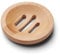 Kandid Bamboo Circular Soap Dish - Draining Soap Dish For Hard Soap For Sinks and Showers - 8cm x 8cm x 1.5cm