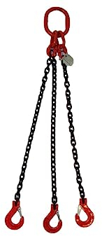 Joma-Tech 3-Strang Anschlagkette 1m GK8 8mm schwarz mit Sicherheitshaken
