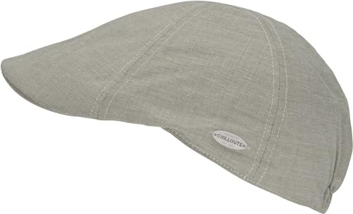 CHILLOUTS Kapolei Hat - Stilvolle Schiebermütze Herren Sommer, Leichte Flatcap, Hochwertige Schiebermütze Herren, Perfekte Passform, beige, L-XL