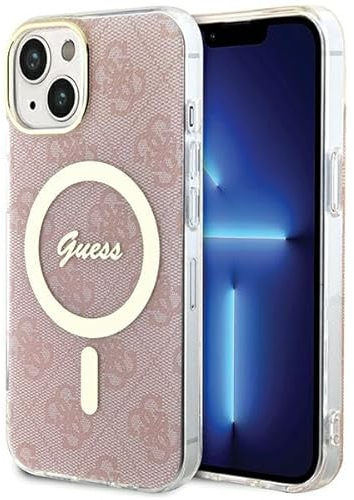 Guess GUHMP15SH4STP Hülle für iPhone 15/14 / 13 6.1 Rosa hardcase IML 4G
