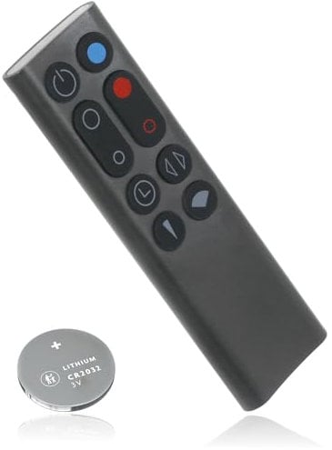 SPARES2GO Remote Control compatible with Dyson AM09 Pure Hot + Cool Fan Heater 966538-04 + Battery