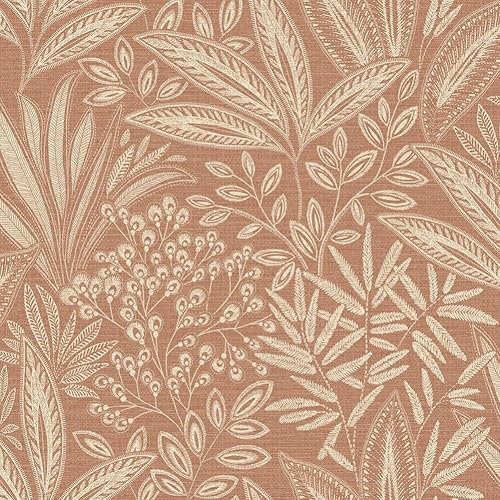 CROWN Sahara Leaf Clay Wallpaper M1783