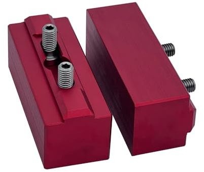 XinDianPAF H67/H90X Selbstzentrierender Schraubstock, Aluminium, Rot