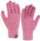 Bequemer Laden Touchscreen Handschuhe Damen Winter Warm Winterhandschuhe Strickhandschuhe mit Elastisch Manschette Frauen Geschenk, Rosenrot