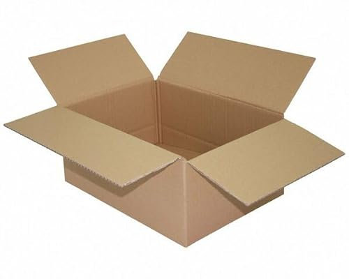 VEPATIM 50 Faltkarton 350x250x(100)-150mm mit variabler Höhe 1-wellig Dickwelle braun