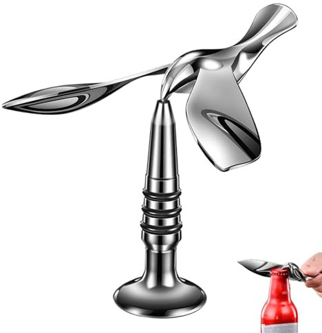 Balancing Bird Bottle Opener Creative Tumbler Flying Bird Bottle Opener Zinc Alloy Wine Beer Bottle Opener Bar Accessory for Beer, Soft Drinks, Bar, Kitchen 9.8x4.5cm