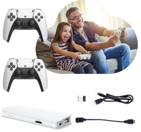 Nuevo juego Nostalgic Box, consola de juegos nostálgica actualizada, consola de juegos retro actualizada, consola de juegos retro para TV, más de 30.000 consola de juegos retro + 2 controladores