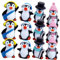 TOYANDONA 12st Winter-pinguin-ornament Pinguin- Pinguin Weihnachtsschmuck Figur Pinguin-becher Positiver Pinguin Pinguine Pinguin Plüsch Pinguin Kuchen Kleine Pinguinstatue Vinyl
