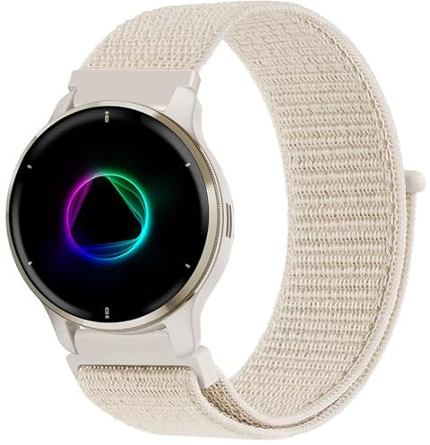 VELULYX bracelet élastique nylon compatible avec Garmin Venu Sq/Sq Music/Venu Sq 2/Sq 2 Music, bracelet 20MM pour Garmin Venu 2 Plus/Vivoactive 3/Vivoactive 5/Venu/Vivomove HR/Forerunner 55 245 645