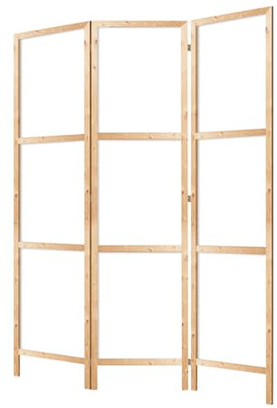LUMASOUL Paravent einseitiger - Japanisch Paravent Raumteiler Innen - ohne Motiv - 135x172 cm