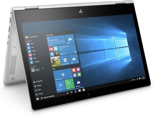 HP EliteBook X360 1030 G2 Laptop 2 in 1, 13,3 FHD Notebook, Intel Core i5-7300U, 8GB RAM, 256GB SSD, Tastiera AZERTY, Windows 11 Pro (Ricondizionato)