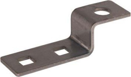 Dehn 390479 - Endstück zum Anschrauben am Erdungsfestpunkt, rechteckig, Durchmesser 13 mm, Niro v2 A