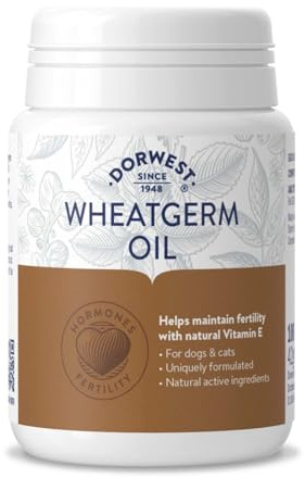Dorwest Herbs Wheatgerm Oil Capsules for Dogs and Cats 100 Capsules