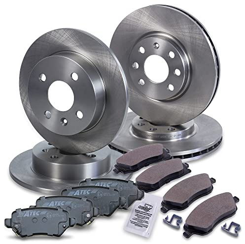 BESTPRICE Bremsenset inkl. Bremsscheiben vorne Ø 260 mm + hinten Ø 260 mm + Bremsbeläge vorne und hinten, Kompatibel mit OPEL MERIVA A (X03)
