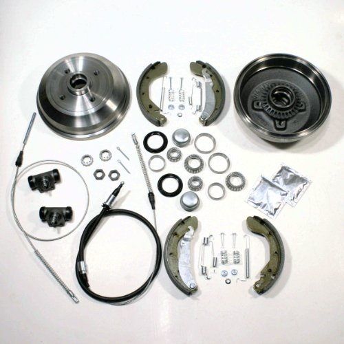 Bremstrommel/Bremsen Set + 2 x Handbremsseil hinten