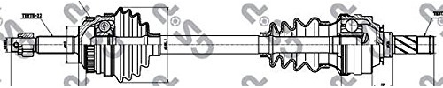 GSP 244001 Arbre de transmission