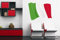 U24 Wandtattoo Wehende Flagge Italien 105 x 77 cm