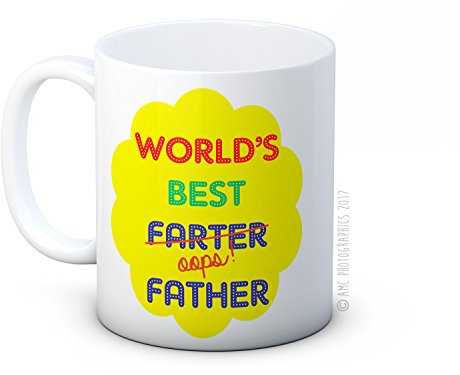 World's Best Farter Oops. Père rigolo – Mug à café de grande qualité – pères