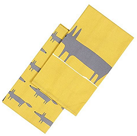 Mr-Fox-Geschirrtücher von Scion Living, 2er-Set, gelb