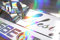 (EUR 29,49 / m²) 0,07mm Plotterfolie Oilslick Hologramm Silver Glitter Auto Effekt Folie Aufkleber