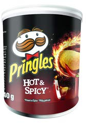 Pringles hot & spicy 40 gr | 12x | Gesamtgewicht 480 gr