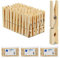 Pinces à Linge en Bois, Lot de 400, épingle à lessive, Bricolage, pincettes pour séchage, Ressort en métal