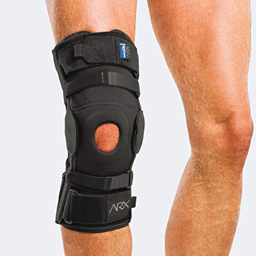 ARX 311 Ginocchiera tubolare con stabilizzatore rotuleo e articolazioni policentriche regolabili (Medium Circonferenza ginocchio (da 35 a 38 cm))