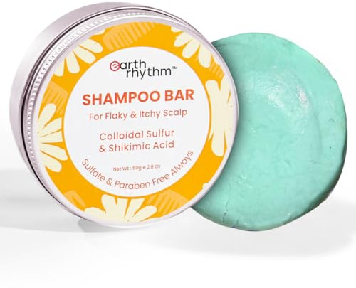 Earth Rhythm Shampoo Riegel, sulfatfrei und parabenfrei, plastikfrei (Anti-Schuppen-Shampoo Bar)