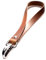 ELBERCRAFT® Schlüsselband kurz Leder mit Karabiner ohne Logo das kleine Geschenk für Frauen Männer nachhaltig made in Germany Lanyard Umhängeband braun