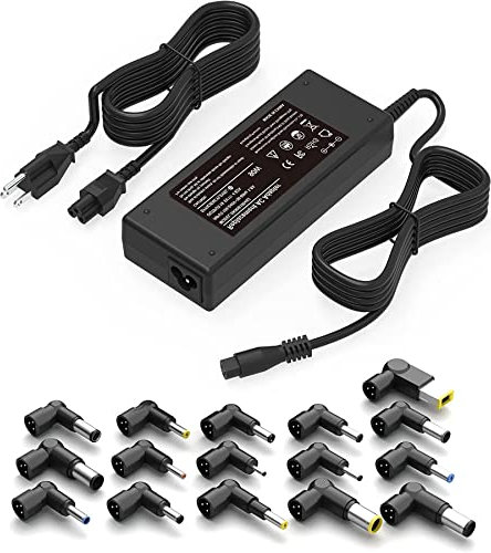 90W Universal AC Adapter Laptop Charger Replacement for Dell HP Acer Asus Lenovo IBM Sony Fujitsu Gateway Notebook Ultrabook Chromebook Power Supply Cord with 16 Tips